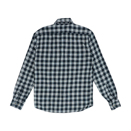 Black Plaid Flannel Button Down
