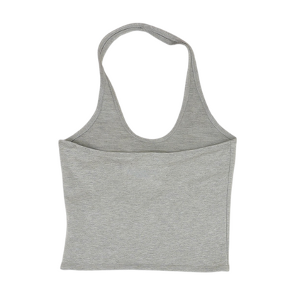 Gray Cropped Blouse