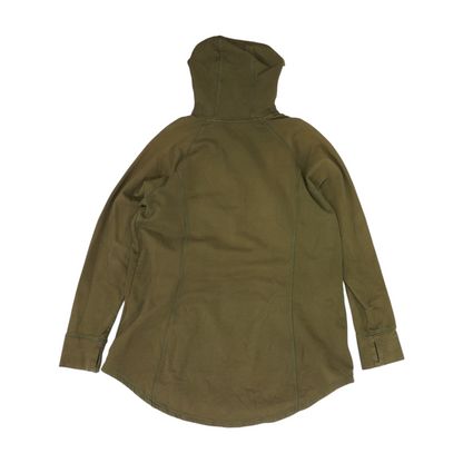 Brown Plus Solid Hoodie Pullover