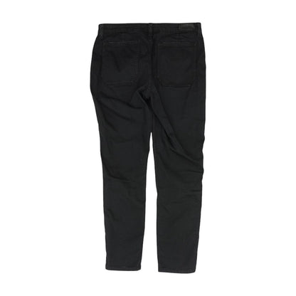 Black Solid High Rise Slim Leg Jeans