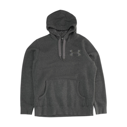 Gray Solid Hoodie Pullover