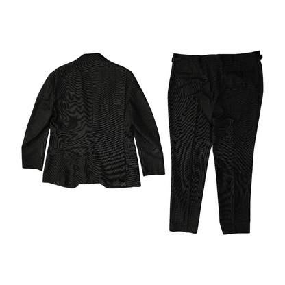 Dark Grey Birds Eye Havana Suit Jacket Set