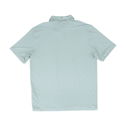 Gray Solid Short Sleeve Polo