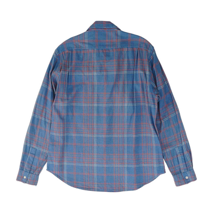 Blue Plaid Flannel Button Down