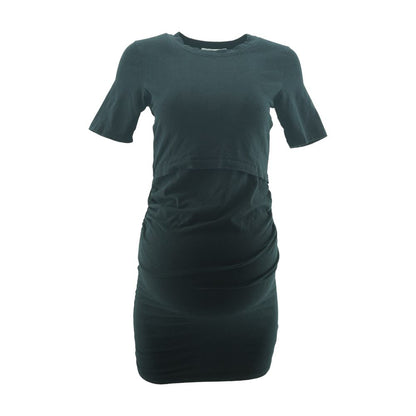 Black Maternity Mini Dress