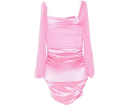 Pink Solid Dress