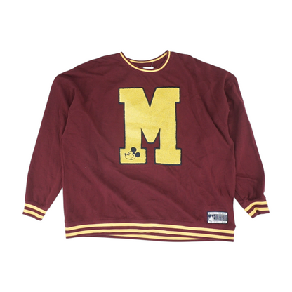 Maroon Solid Sweatshirt Pullover