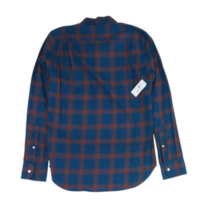 Blue Plaid Long Sleeve Button Down