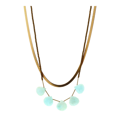 Costume Amazonite Beaded Necklace