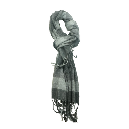 Black Plaid Scarf