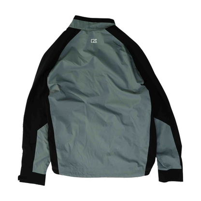 Gray Color Block 1/4 Zip Pullover