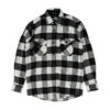 Black Check Flannel Button Down