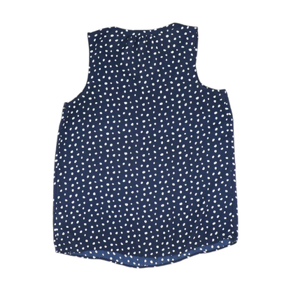 Navy Polka Dot Blouse