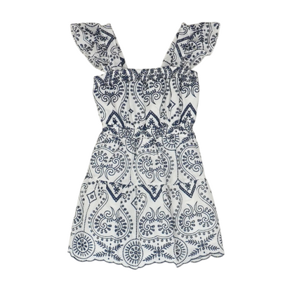 White Abstract Dress