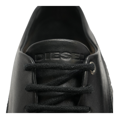 Black Leather Sneakers