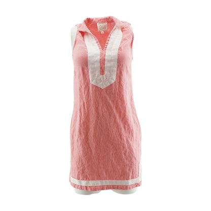 Pink Solid Midi Dress