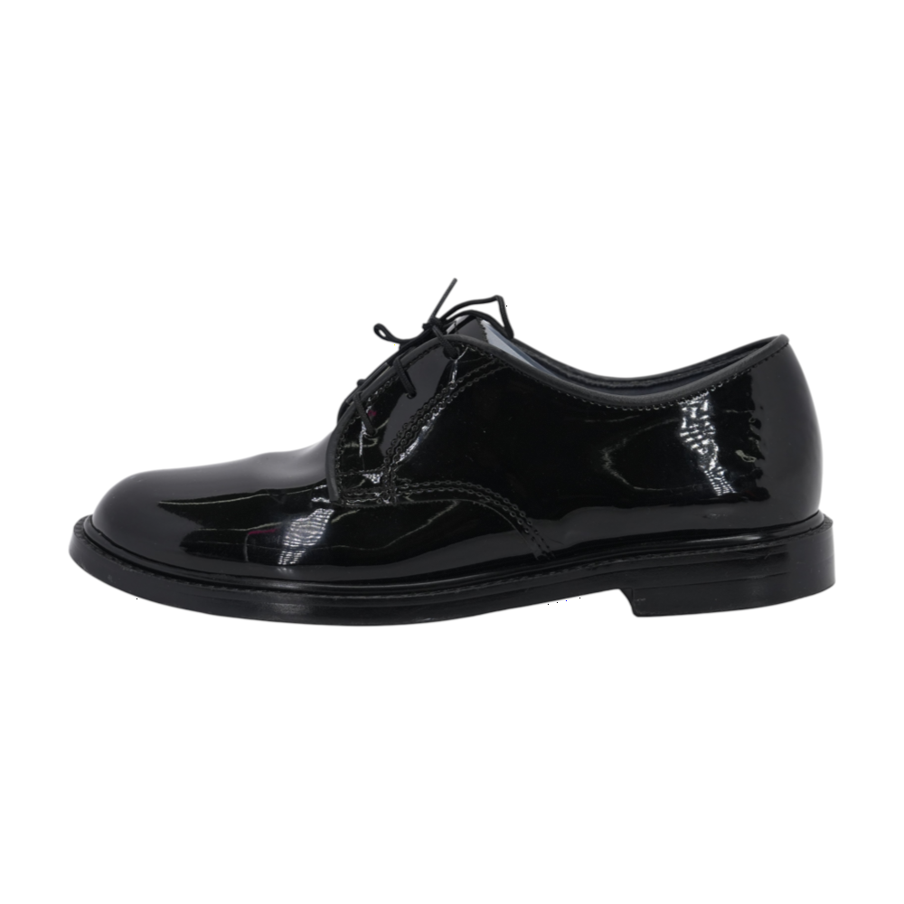Black Lace-Up Flats