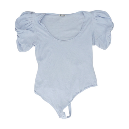 Blue Bodysuit Blouse