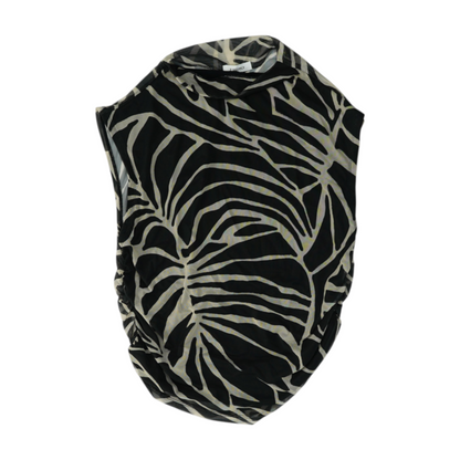 Black Animal Print Blouse
