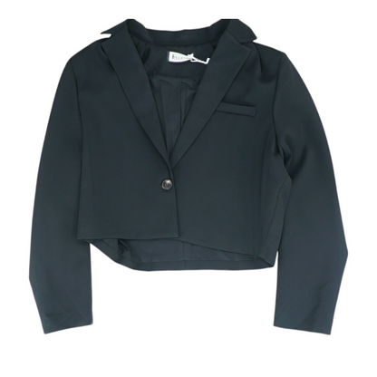 Black Solid Blazer