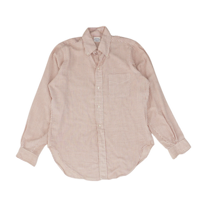 Red Striped Long Sleeve Button Down