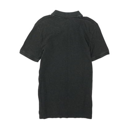 Charcoal Solid Short Sleeve Polo