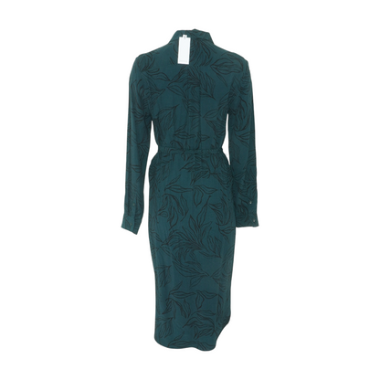 Green Print Midi Dress