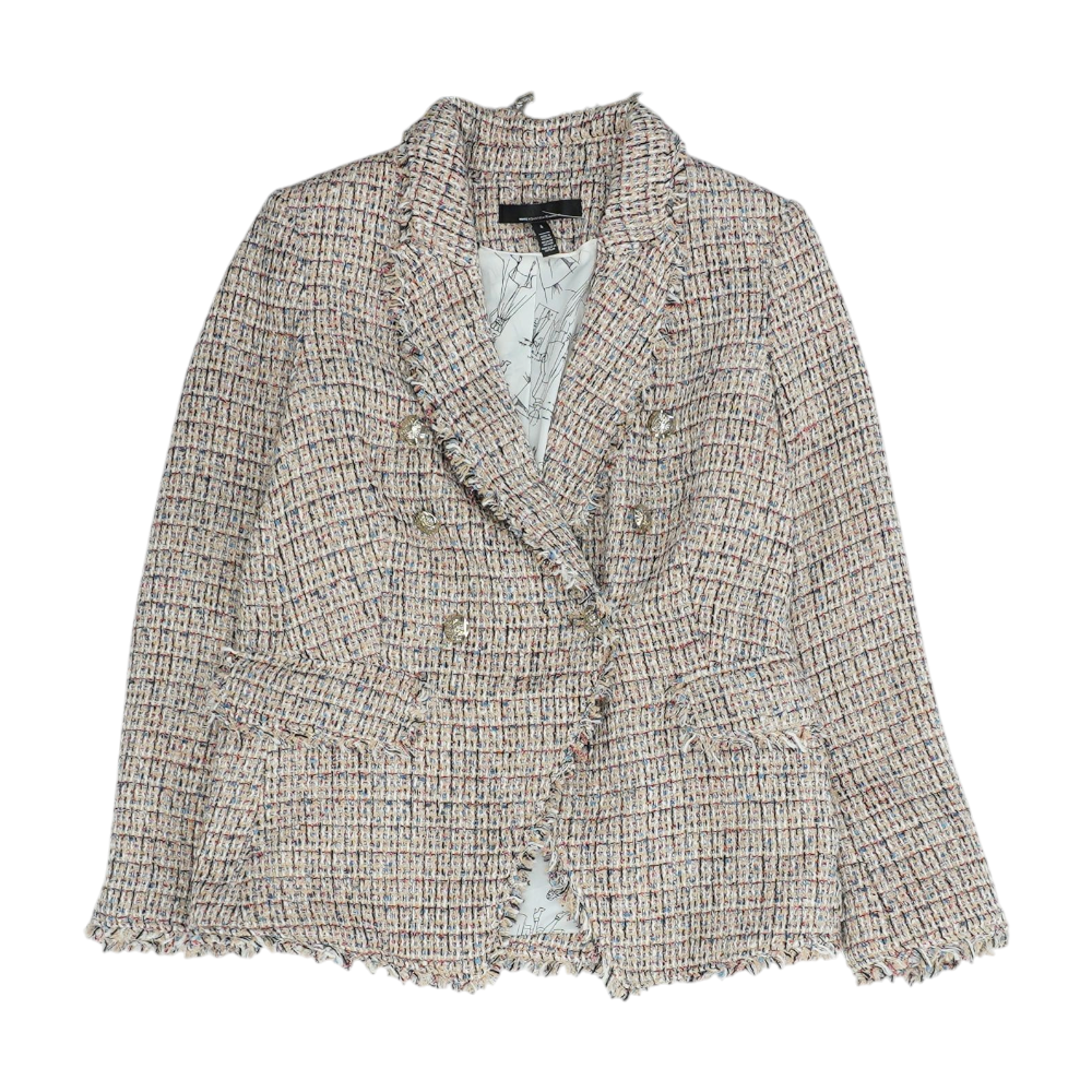 Beige Plaid Blazer