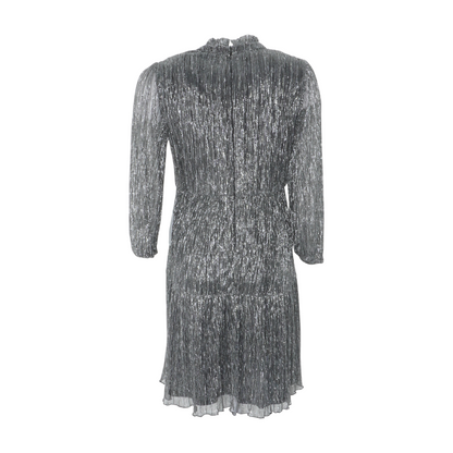Silver Striped Mini Dress