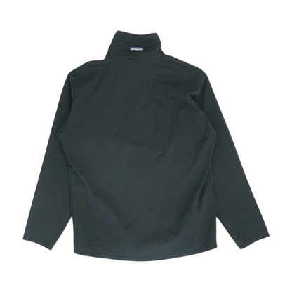 Vintage Black Solid 1/4 Zip Pullover