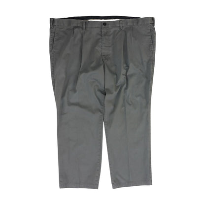 Gray Solid Khaki Pants