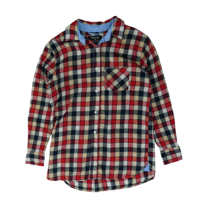 Red Plaid Flannel Button Down