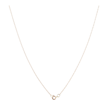 14K Yellow Gold Glass Pendant Necklace