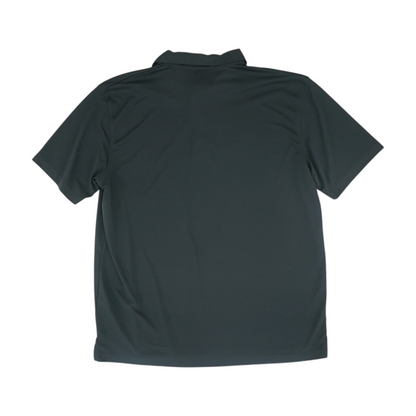 Black Solid Short Sleeve Polo