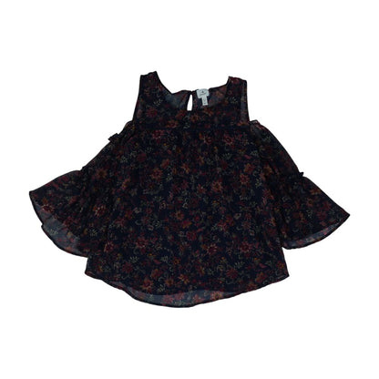 Navy Floral Blouse