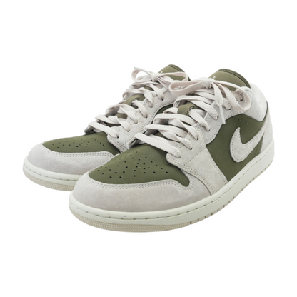 Jordan 1 Low SE Medium Olive Sail Low-Top Athletic Shoes