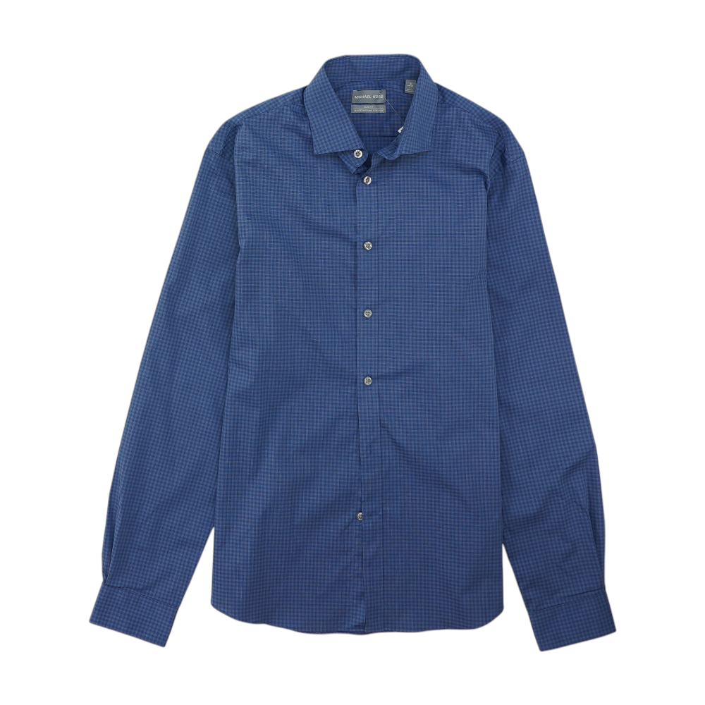 Blue Check Long Sleeve Button Down