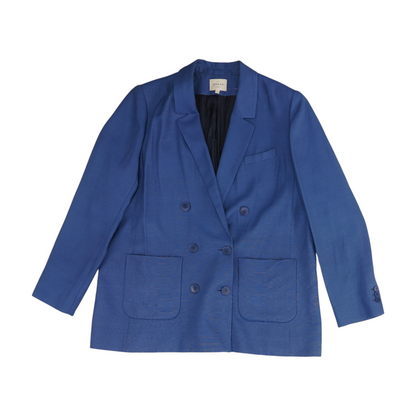 Blue Solid Blazer