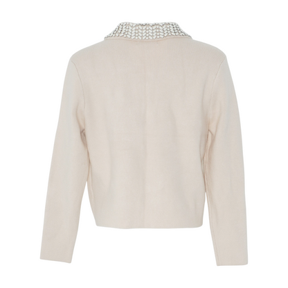 Beige Cardigan Sweater