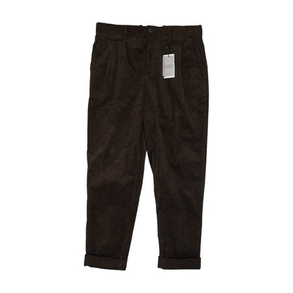 Brown Solid Chino Pants