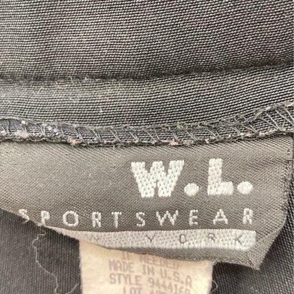 Vintage Black Solid Capri Pants