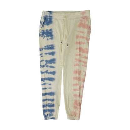 Cream Tie-Dye Regular Pants