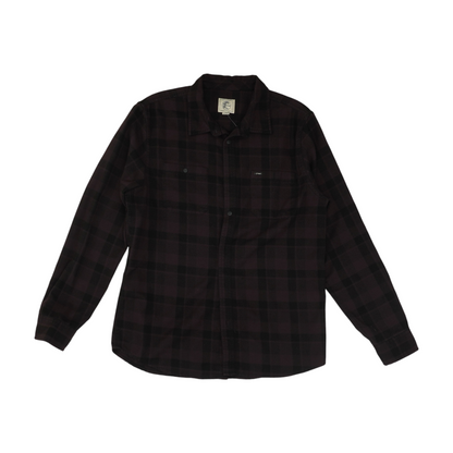 Purple Plaid Flannel Button Down