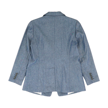 Blue Petite Solid Blazer