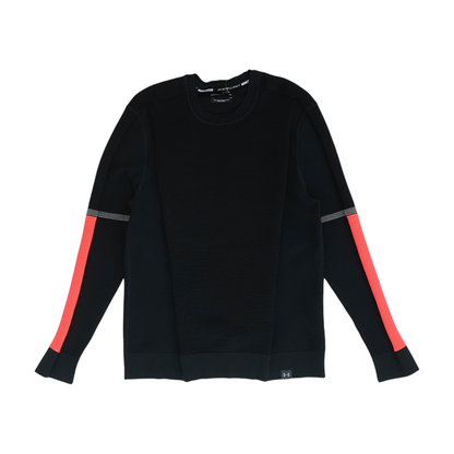 Black Solid Sweatshirt Pullover