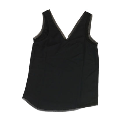 Black Solid Sleeveless Blouse