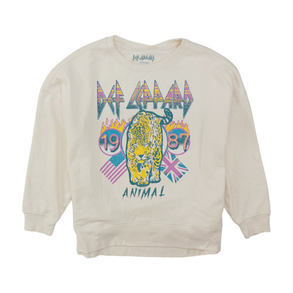 Cream Graphic Sweatshirt Pullover