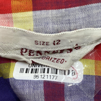 Vintage Multi Plaid Short Sleeve Button Down