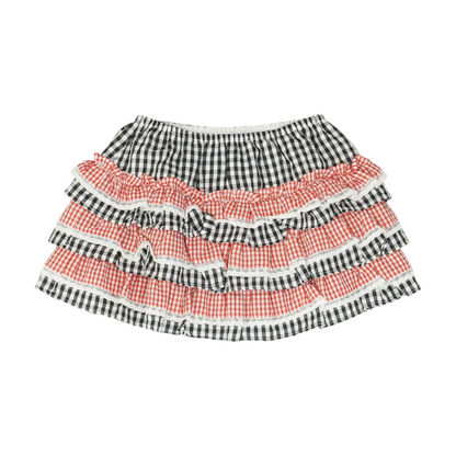 Multi Check Mini Skirt