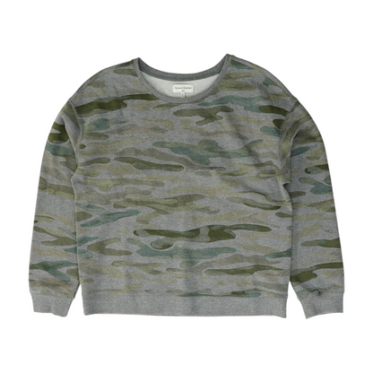 Gray Camo Sweatshirt Pullover